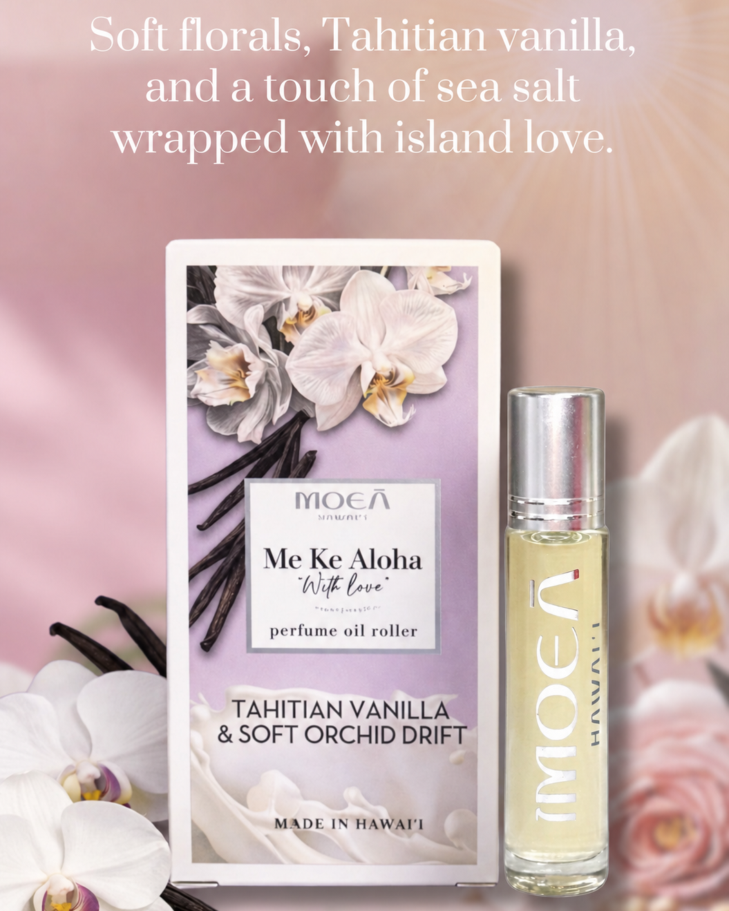 Hawaiian Perfume Oil Roller | Me Ke Aloha — With Love | Tropical