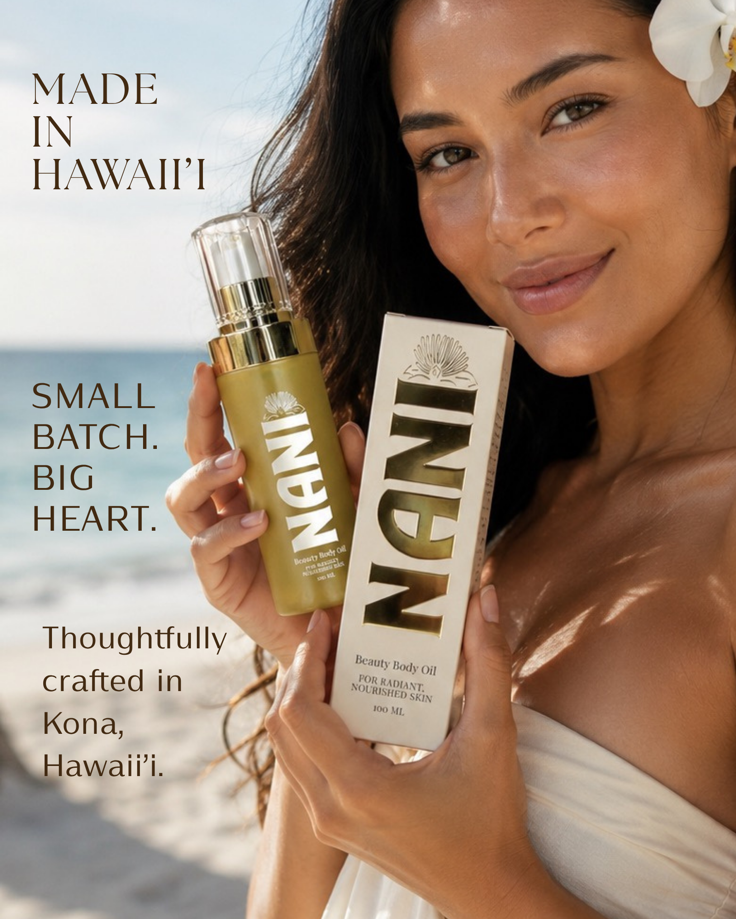 NANI Beauty Body Oil  | Featuring Māmaki, Kukui, and Kamani