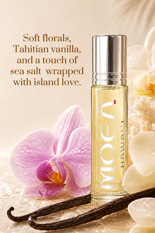 Hawaiian Perfume Oil Roller | Me Ke Aloha — With Love | Tropical Floral Vanilla Gourmand