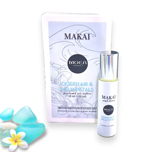 Makai "Seaside Dreams" / Ocean Air & Melia Petals Perfume Oil Roller