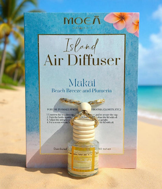 Makai - Island Air Diffuser – Ocean Breeze & Plumeria Scent | Hawaiian Car Freshener