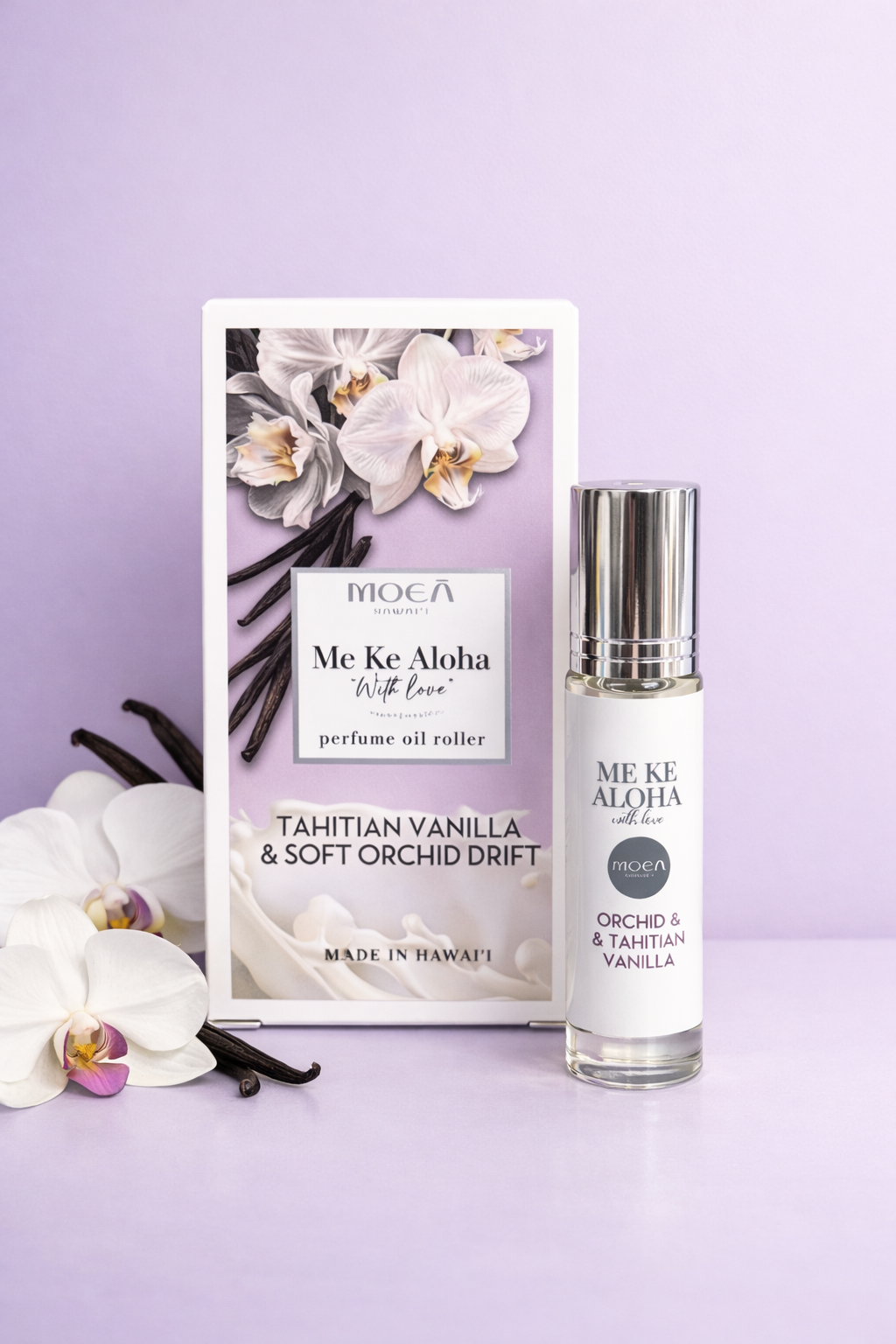 Hawaiian Perfume Oil Roller | Me Ke Aloha — With Love | Tropical Floral Vanilla Gourmand