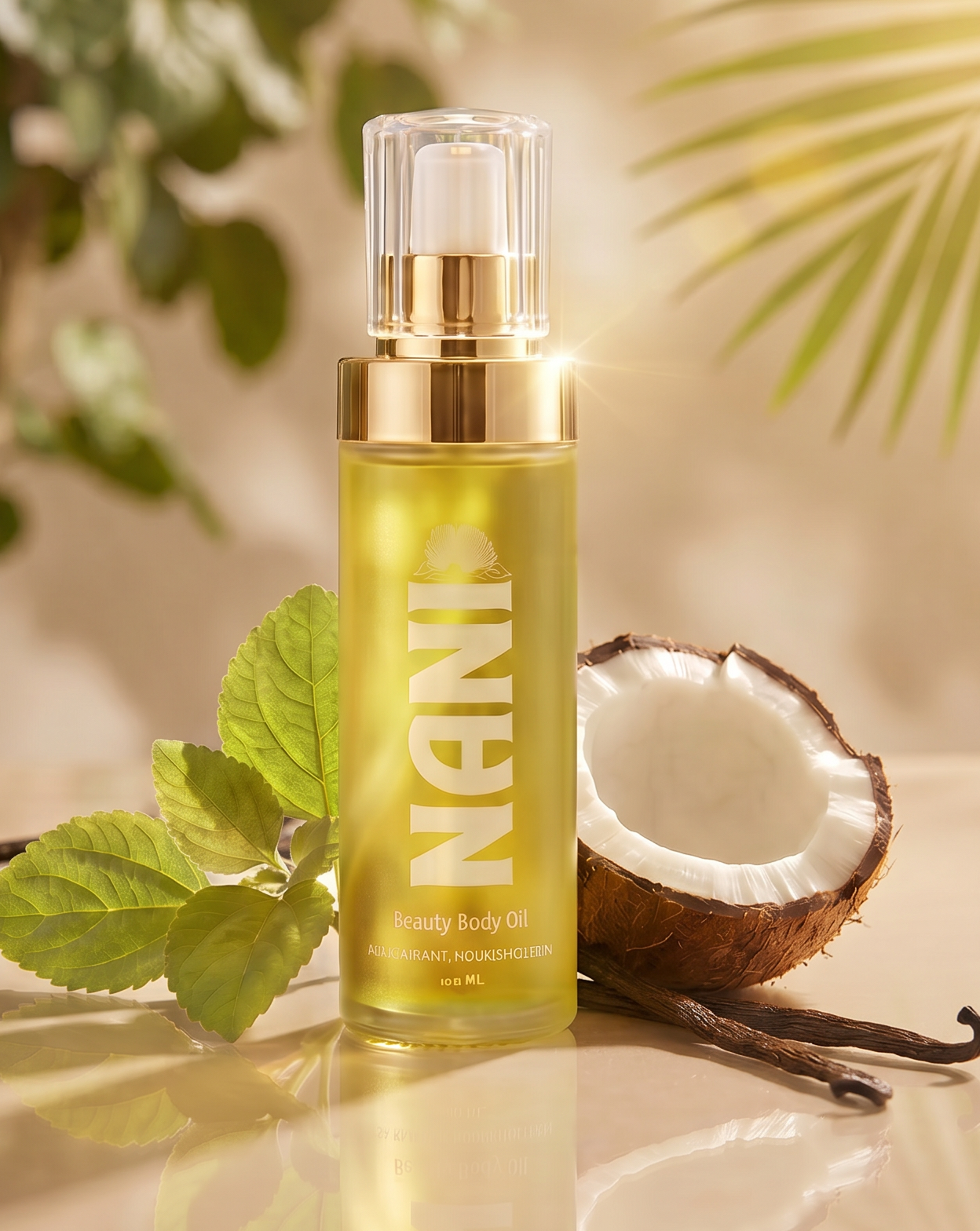 NANI Beauty Body Oil – Māmaki-Infused Tropical Body Oil | Featuring Kukui, Kamani, and Māmaki