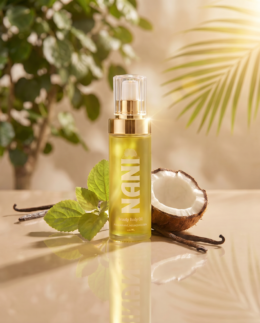 NANI™ Beauty Body Oil – Māmaki-Infused Tropical Body Oil | Featuring Kukui, Kamani, and Māmaki