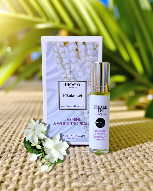 Pīkake Lei Roll-on Perfume/ Eau de Parfum Rollerball/ Hawaiian Jasmine, Gardenia, Tuberose