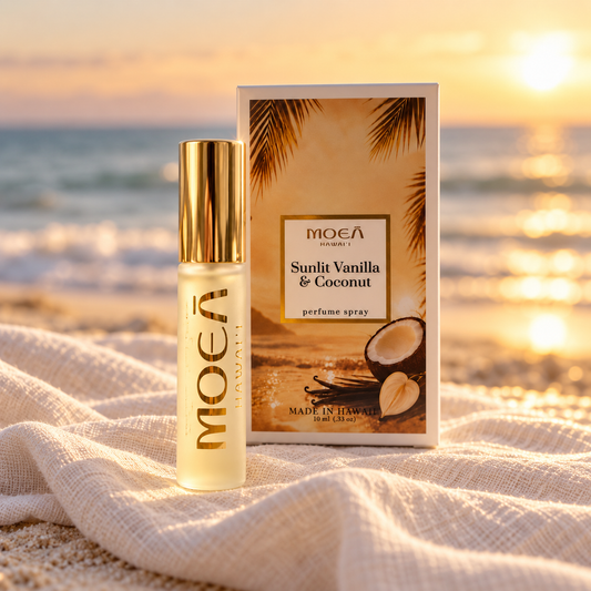 Sunlit Vanilla & Coconut Perfume Travel Spray | MOEĀ Hawaiʻi