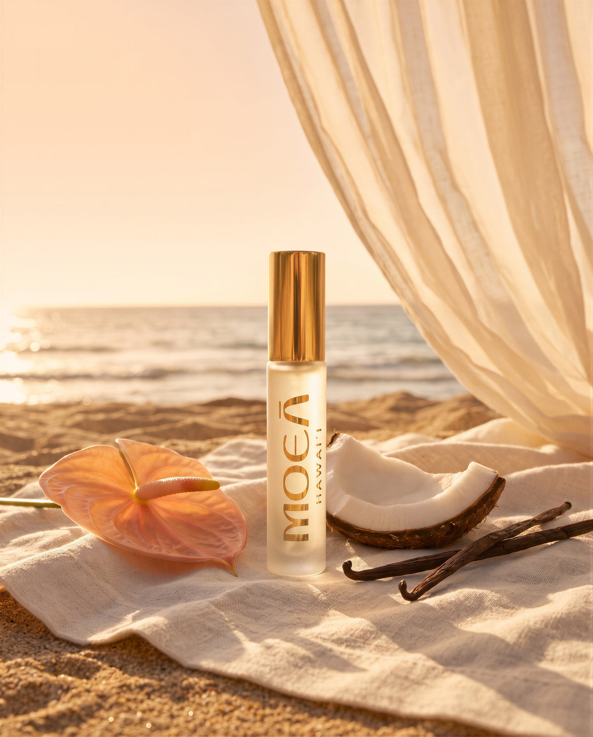 Sunlit Vanilla & Coconut Perfume Travel Spray | MOEĀ Hawaiʻi